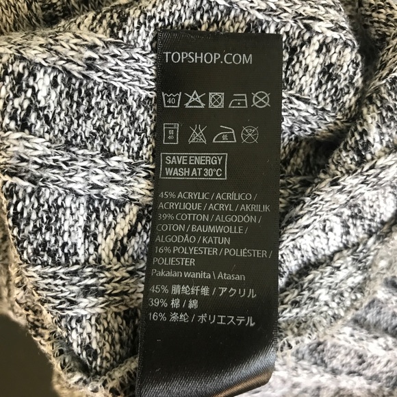 Topshop Grey Knit Tunic Sweater - Picture 6 of 6